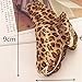 LOVEF Plastic Black Brown Leopard Pattern Hair Clip Claw Clamp for Women-4 Pcs
