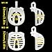 Male Flat Protection Cage Set, Comfortable Flat Cage with 4 Sizes Rings, Waist Belt, Small Tube -USHA27 (M1W)