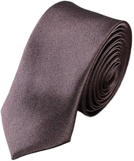 Corbatas para el cuello de color sólido estrechas de 5 cm para hombre, traje de negocios, corbatas para mujeres y niñas, color negro, dorado, rosa, casual, uso diario