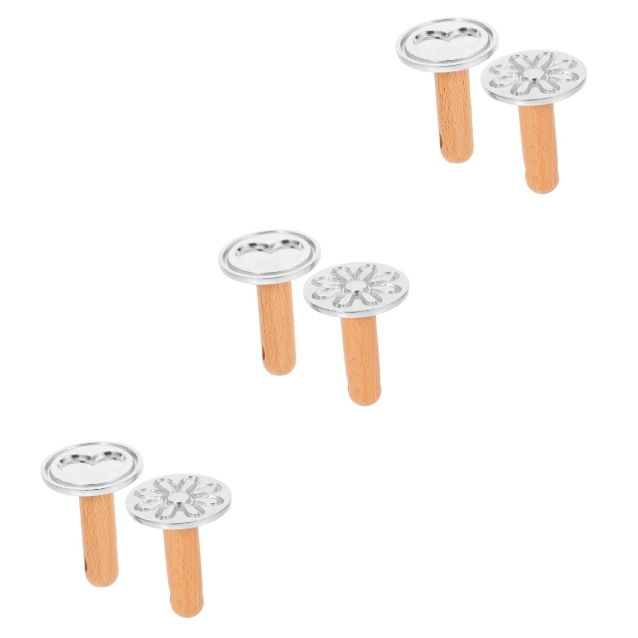 IMIKEYA 6piezas Molde De Galletas De Diseño De y De Prensadores Para Repostería Utensilios De Hornear Para Postres y