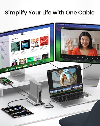 Image of Silkland 20Gbps USB 4 Cable Long, 5K /4K@60Hz, 240W PD 3.1, 16.5FT /5M | 48-Strand Braided, Braided USB C Monitor Cable Compatible for Thunderbolt 4 /3, MacBook, iPhone 17, VR Headset