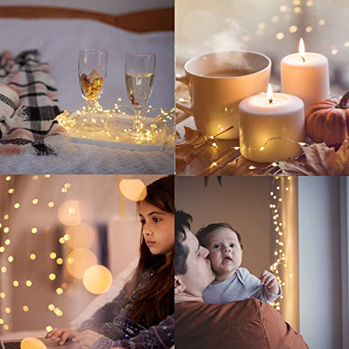 Tingmiao Fairy Lights 33Ft 100 Led String Lights Battery Operated With Remote Waterproof Copper Wire Lights For Indoor Decorative Lights #TOP4