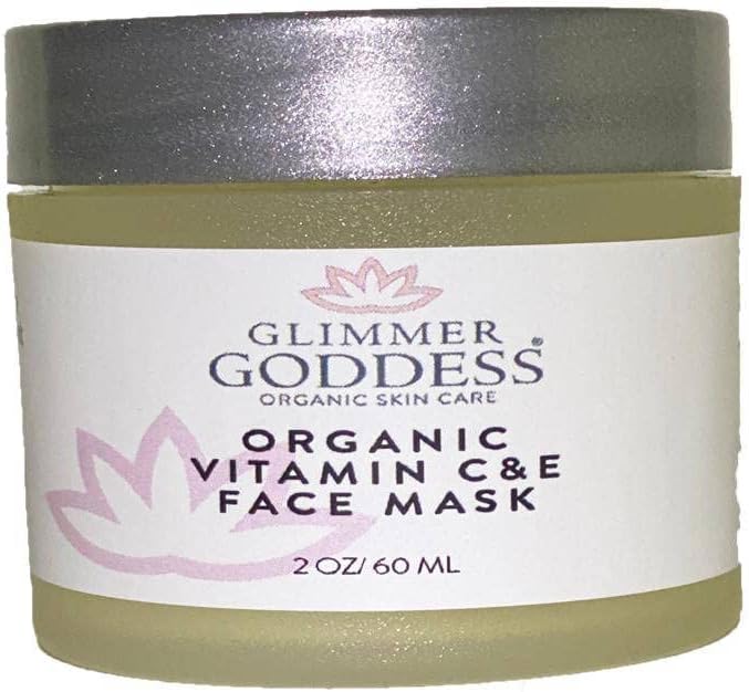 Máscara facial GLIMMER GODDESS com vitamina C e aloe vera, 56 g