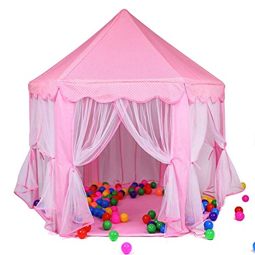 Goyal’s Baby Dream Kids theme play theme tent house for Children Play Indoor Outdoor Games (Castle Pink)