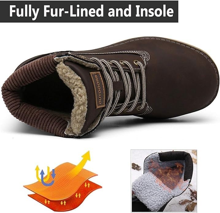 Image of Eagsouni Mens Womens Winter Snow Boots
