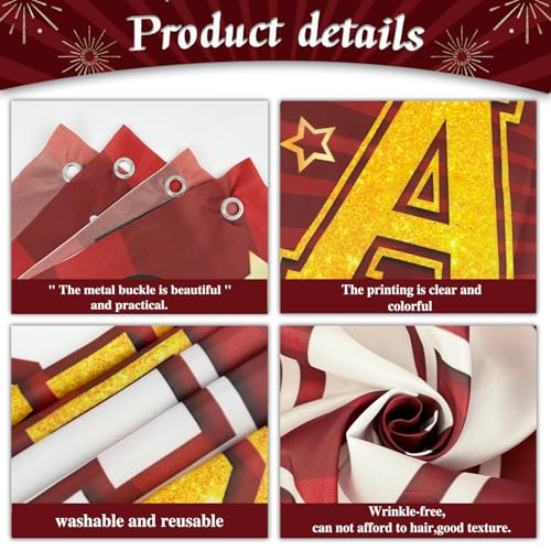 Image of 2026 Graduation Decorations-Congrats Class of 2026 Decorations Banner Grad Yard Sign for Graduation Party Supplies (Maroon)