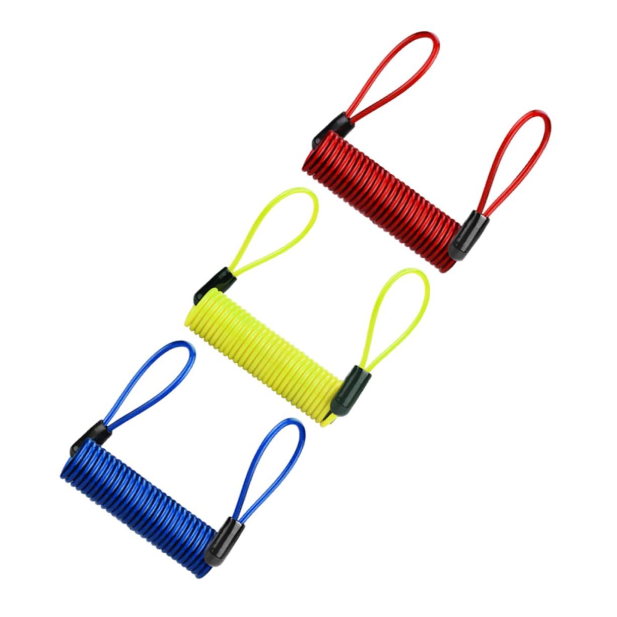 BESTonZON 3pcs Disc Lock Reminder Cable High Strength Steel Wire Security Alert for Motorcycle Scooter Durability Enhanced Visibility Prevents Riding Disruptions Red