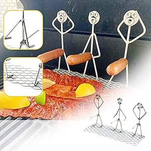 Barbecue, Hot Dog / Marshmallow grill, interessante hengst- / merrievorm, Hot Dog-vork, grillaccessoires, veiligheidsvork met koffer, zeer geschikt voor camping (hengst grill 1 stuk)