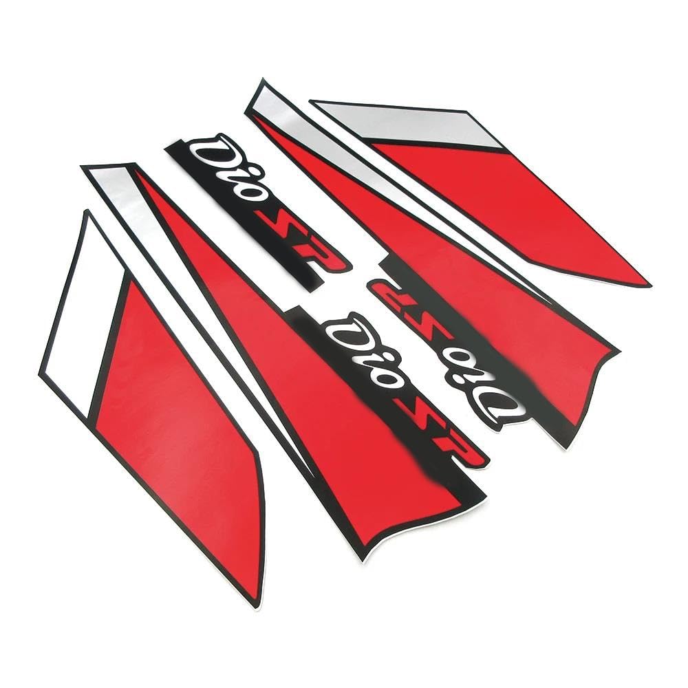 Jganrf Red Sp For Dio Sp Sr Dio50 Af17 Af18 Af27 Af28 Glue Decorative Decals Sticker Motorcycle Scooter Whole Body Fairing Stickers