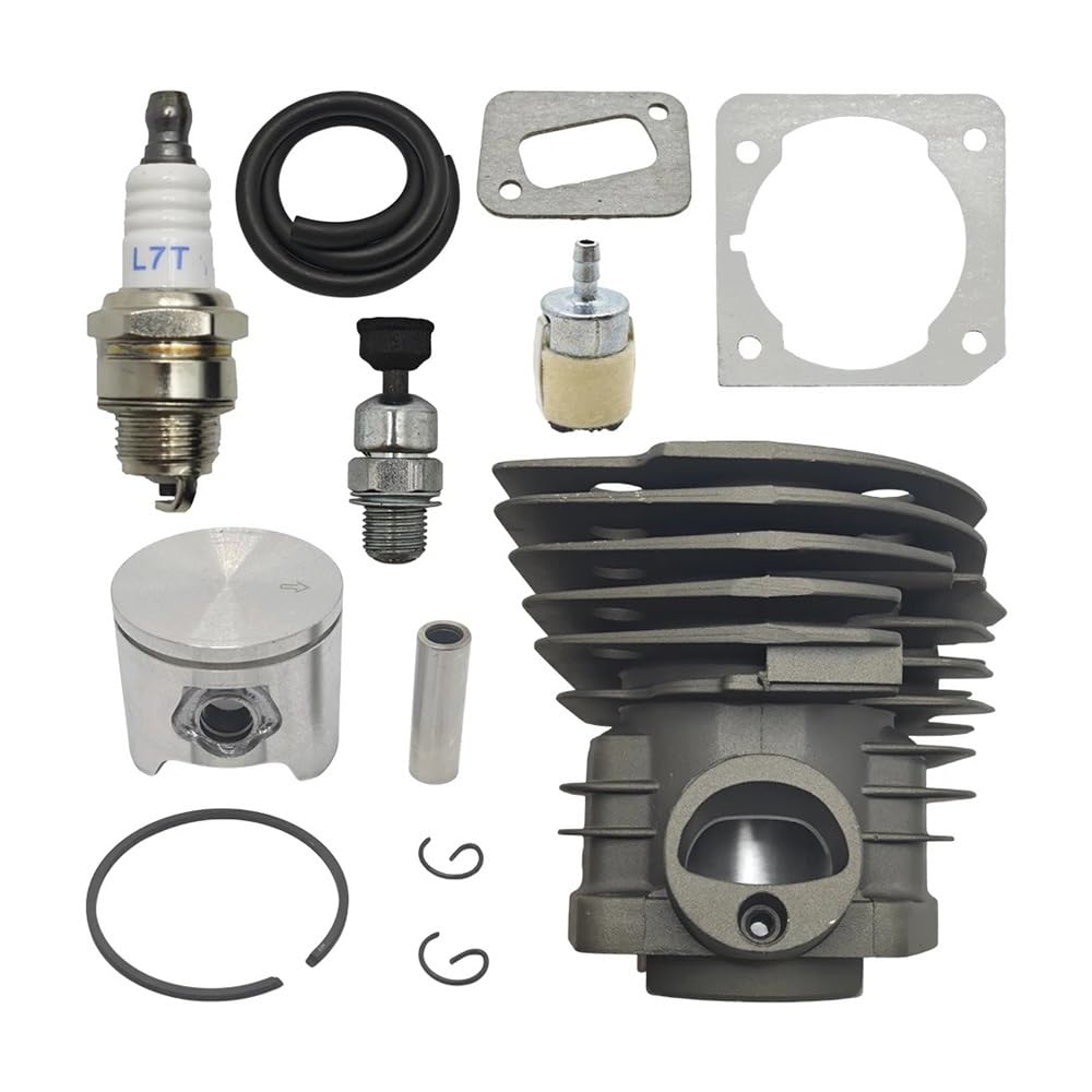 Kit de pistón de Cilindro de 44mm Apto for Convient pour 350 351 353 346 for Sierra de Cadena Jonsered CS 2150 2149 2152 2153 Piezas chapadas en Nikasil