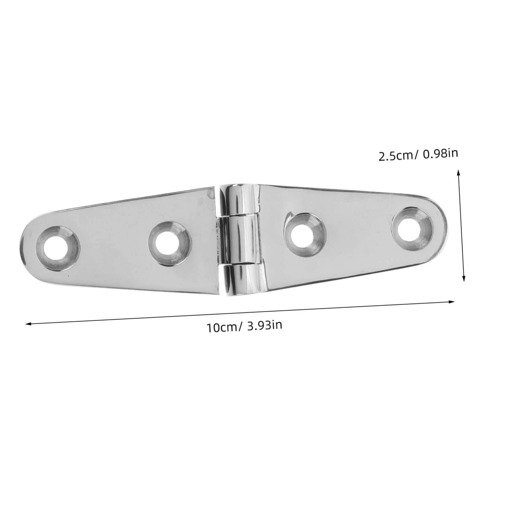 DIYEAH 4-Hole Marine Hinge Stainless Steel Hinge for Furniture Engineered for Marine Environments