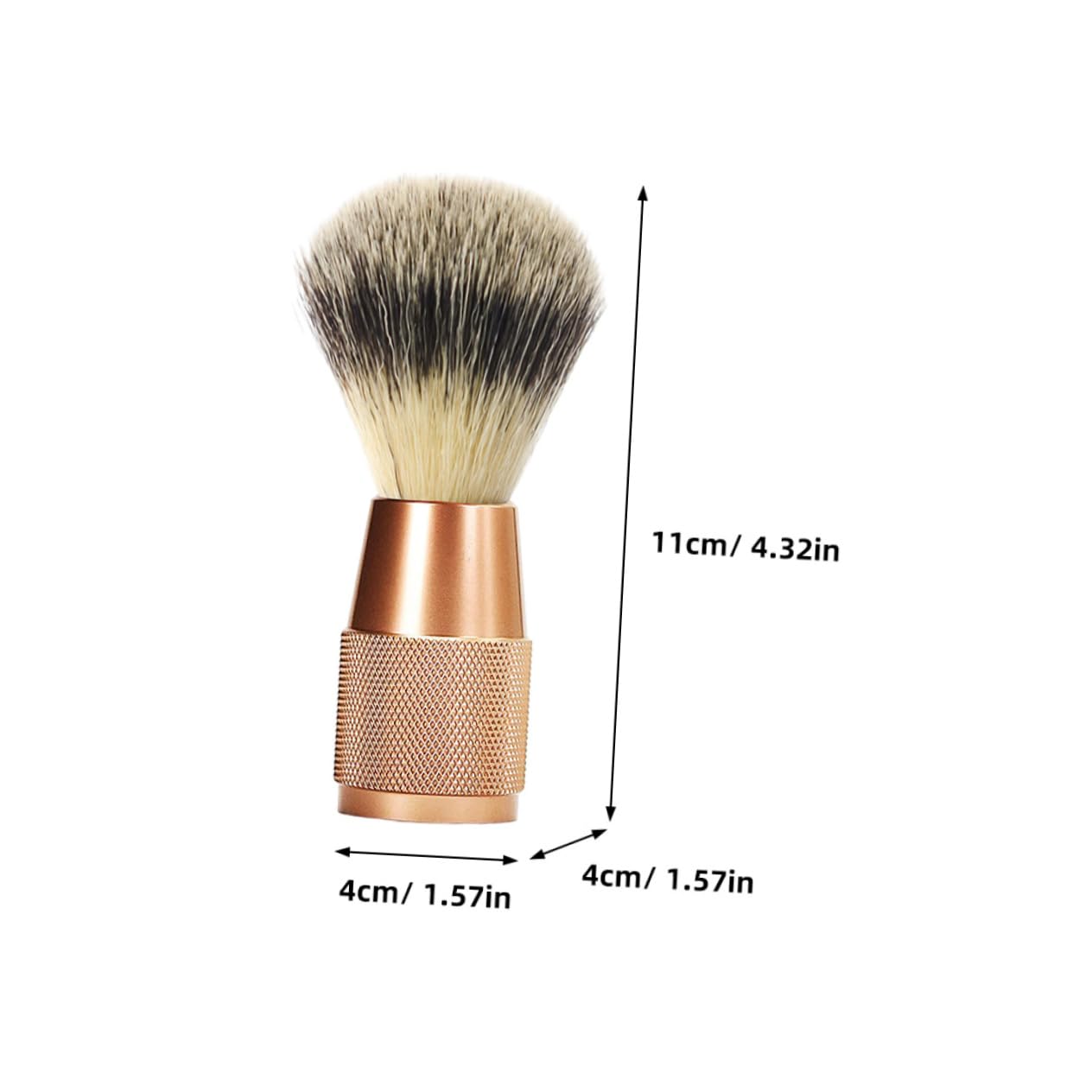 VICASKY Small Beard Brush Men's Shaving Brush Soft Bristles Portable and Beard Care Tool for Travel