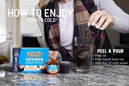 Java House Cold Brew Coffee Concentrate Single Serve Liquid Pods - 1.35 Fluid Ounces Each (Kauai Vanilla Macadamia Nut, 6 Count) - Thumbnail 7