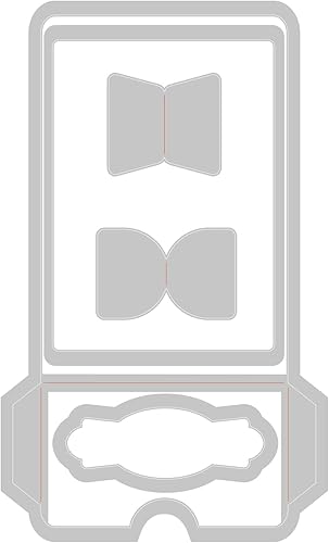 Sizzix Thinlits - Juego de 5 tarjetas y pestañas ATC de bolsillo para biblioteca de Eileen Hull  666151  Troquel de corte de metal para tarjetas,