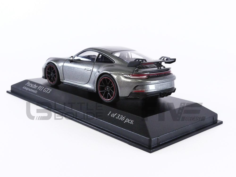 ミニチャンプス ポルシェ 911 GT3 1/43 グレーメタリック Tarmac x ミニチャンプス 1/64 ポルシェ 911 (992) GT3 RS GT