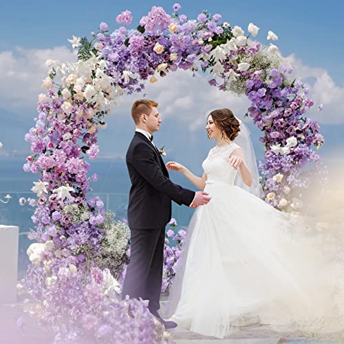 Wokceer Round Backdrop Stand 7.2FT Circle Balloon Arch Frame Circle Backdrop Stand Gold Round Arch for Wedding Birthday Party Bridal Shower Anniversary Event Ceremony Decoration - Image 3