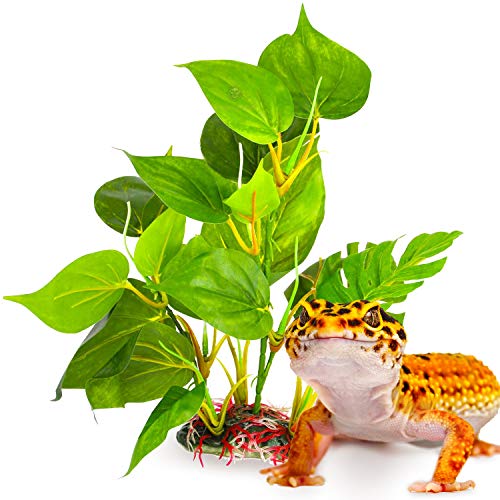 SunGrow Artifical Plant for Reptiles, Large Fake Plant Adds Beauty and Enrichment
