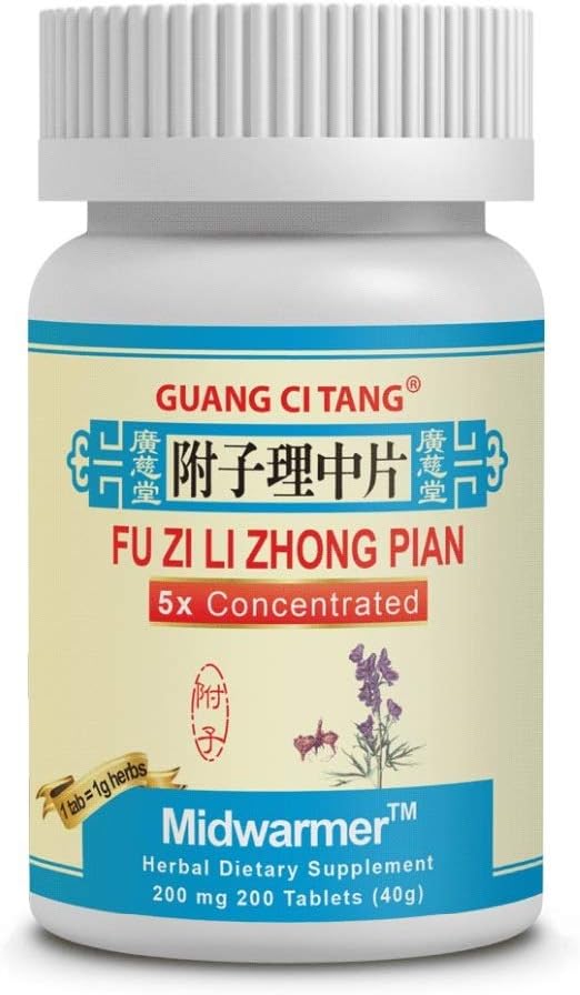 Guang Ci Tang Fu Zi Li Zhong Pian - Midwarmer - 200 mg 200 Tablets