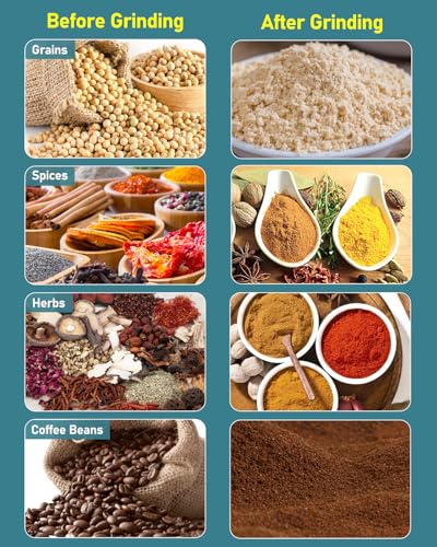 Image of NAIZEA Electric Grain Mill Grinder, 3000W Wet & Dry Corn Mill Grinders,Commercial Flour Mill Machine with Funnel, Feed Grinders for Corn, Wheat, Rice, Coffee, Cereals(Wet Dry Grinder)