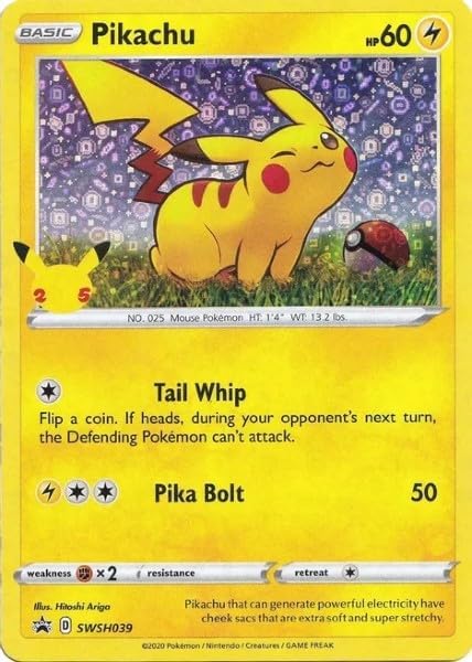 Pokemon - Pikachu - SWSH039 - Black Star Promo - General Mills Exclusive Holo