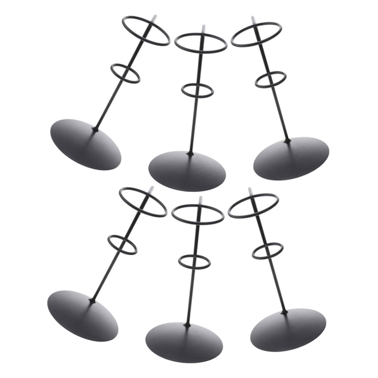 Cabilock 6Pcs Reusable Art Ice Cream Cone Holders Elegant Display Stands for Ice Cream Cones for Parties Buffets and Dessert Shops Easy to Clean and Store