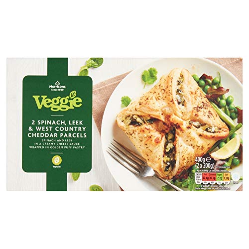 Morrisons Veggie Spinach Leek And West Country Cheddar Parcels 200 g (Pack of 2)