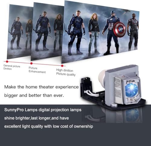 Lámpara de proyector reemplazo BL-FU240A para Optoma miniatura 4