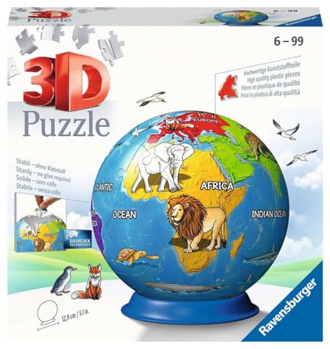 Ravensburger 3D Puzzle 11840 - Puzzle-Ball Kindererde - Puzzleball aus...