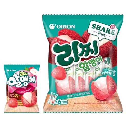 韓国グミ マイグミ オリオン 果汁グミ 4種アソート(葡萄・プラム・ライチ・キウイ) 個包装 人気スナック 甘くて美味しいおやつ 韓国お菓子 プレゼントにも最適 (リッチ (36g×6袋))