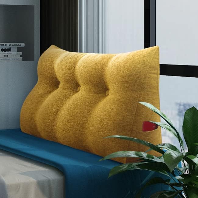 Miniatura 6 de Almohada de cabecera de cuña para dormitorio, almohada de lectura, soporte de espalda para sentarse en la cama, cojín lumbar, posicionamiento
