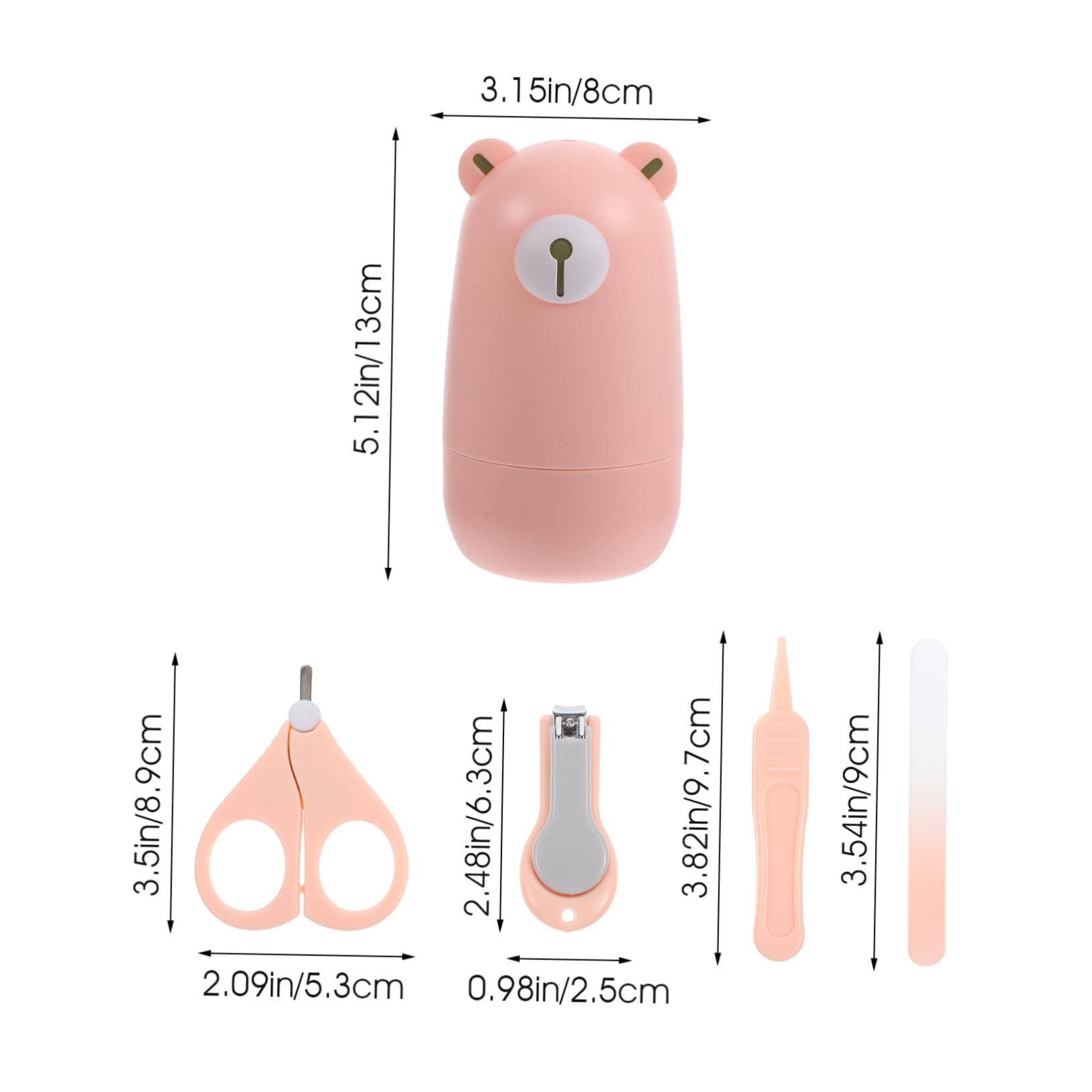 Toyvian Nail Kit Newborn Toddler Nail Clippers Set Boys and Girls Scissor File Scissors