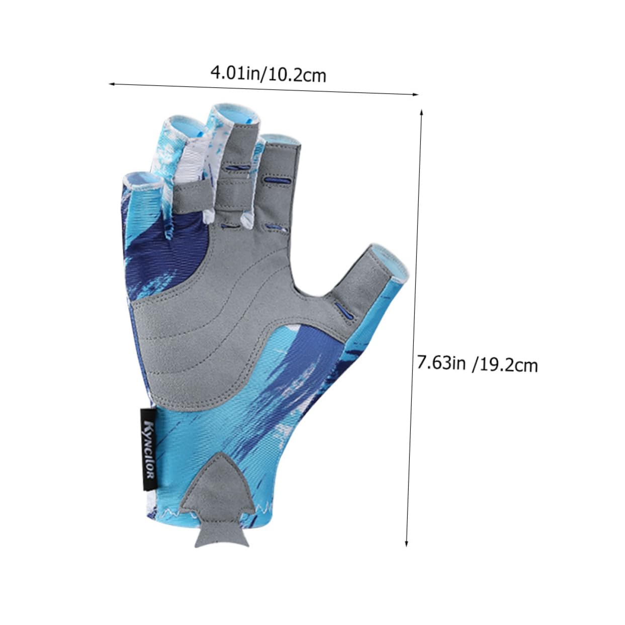 BESPORTBLE Elastic Non-Slip Half Finger Gloves Breathable Fitness Gloves for Fishing Cycling Sports