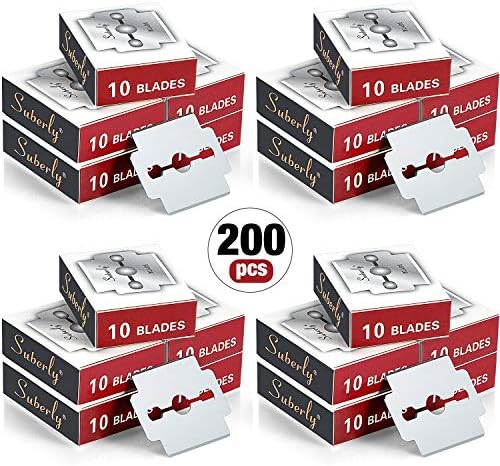 200 Pieces Callus Shaver Replacement Blades Corn Plane Blades Stainless Steel Blades for Removing Callus Foot Care and Pedicure Tools