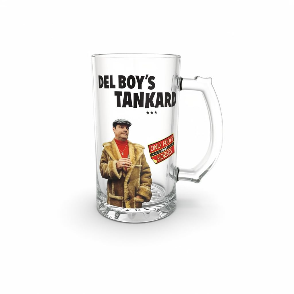 Only Fools And Horses Del Boy's Beer Tankard in Gift Box., Yellow