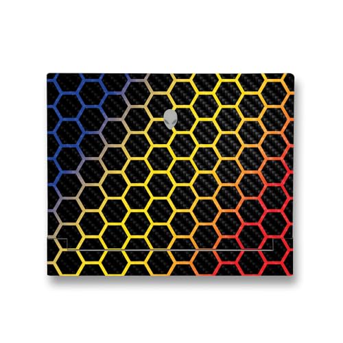 Image of MightySkins Carbon Fiber Skin Compatible with Alienware X14 R2 (2023) Full Wrap Kit - Primary Honeycomb | Protective, Durable Textured Carbon Fiber Finish | Easy to Apply | Made in The USA