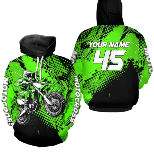 Custom Motocross Jersey Hoodie Youth Dirt Bike Shirts Racing Hoodie Jersey Motocross Gifts for Men Women