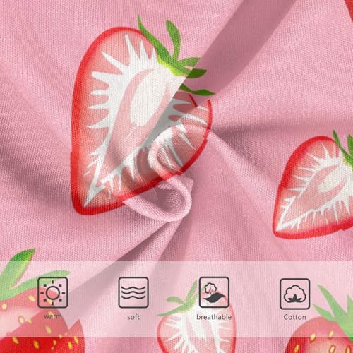Toddler Girls Underwear 2t Cotton Cute Panties Girl Bright Briefs Undies Kids Red Strawberries Pink3