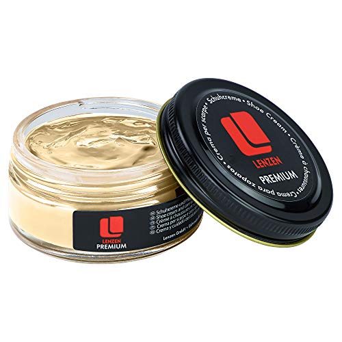 Lenzen Crema para Zapatos de Piel I Betún para Zapatos de Piel (Marfil)