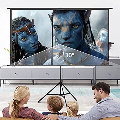 60 84 100 120 Polegadas Tripé Tela De Projetor Com Suporte 16:9 4K HD Portátil Home Cinema Para Proj