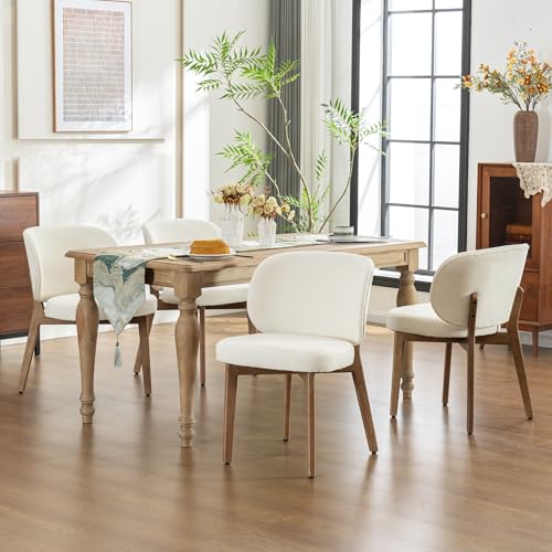 Image of YOUNIKE Dining Chairs Set of 4 Modern Kitchen Dining Room Chairs Beige