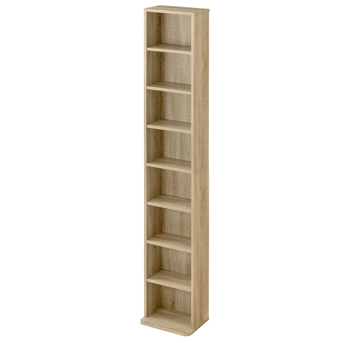 ぼん家具 本棚 スリム 大容量 収納棚 幅30×奥行22.6×高さ179.9cm Amazon｜ぼん家具 本棚 スリム 大容量 収納棚 幅30×奥行22.6×高さ179.9