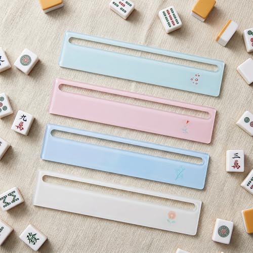 Qianyu 4Pcs Mahjong Line Finder Juego de Mesa miniatura 5