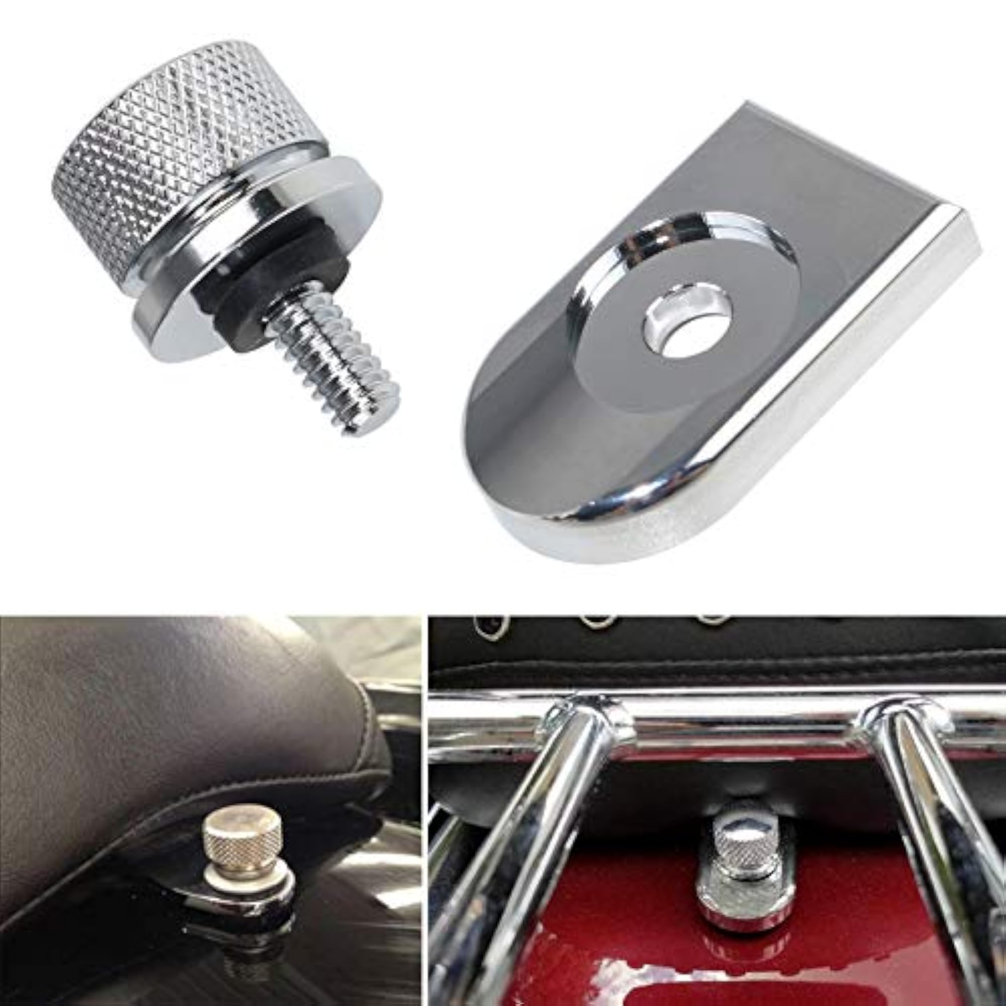 Chrome Seat Bolt Stainless Steel for Harley-Davidson