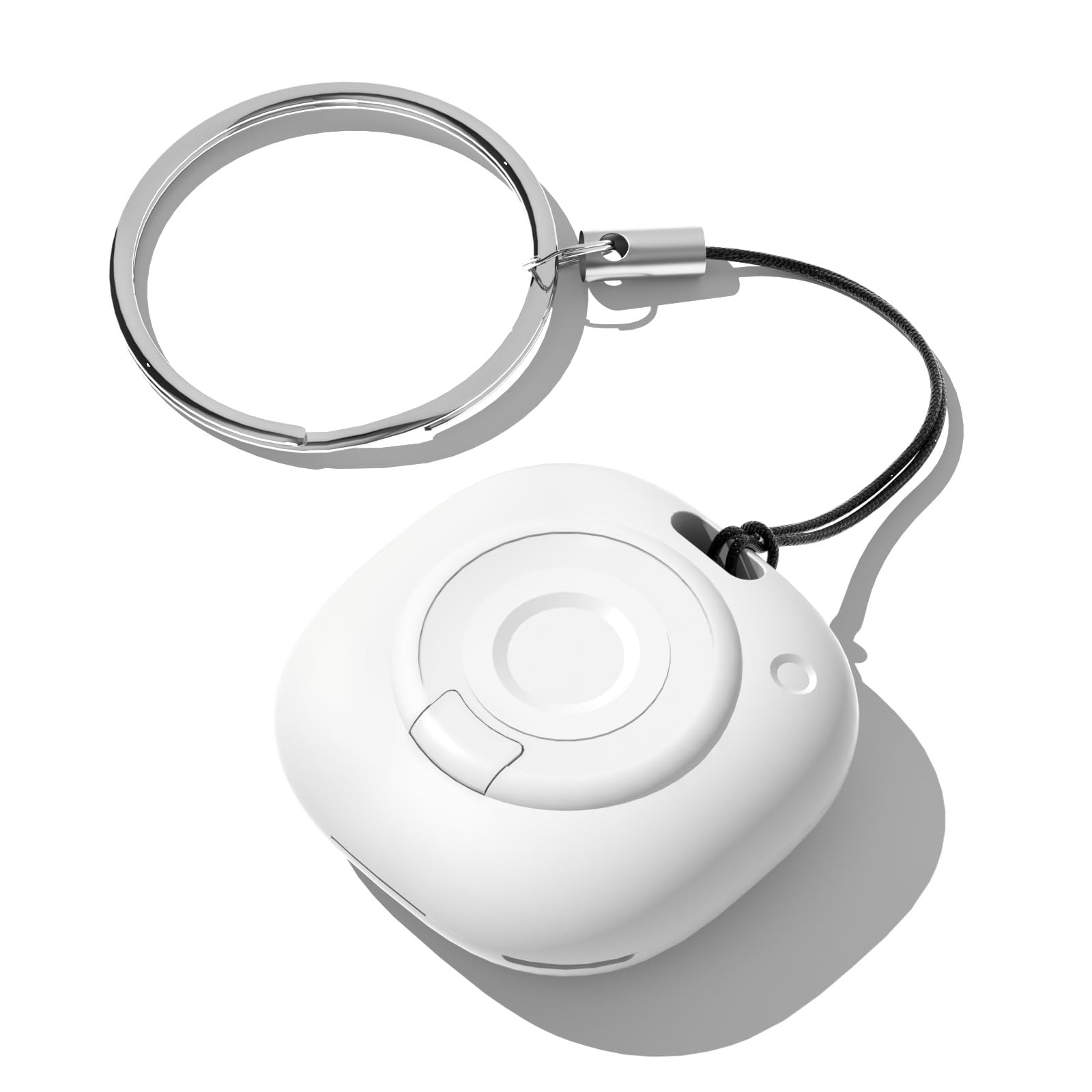 Smart Air Tracker Tag with Apple Find My, Item Finders for Luggage/Keys/Bags, Removable Battery (iOS Only) White - 1