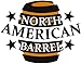 North American Barrel American Oak Barrel with Black Hoops (2 Liter or 0.53 Gallons)
