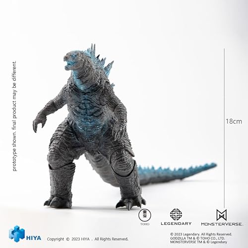 HIYA Exquisite Basic Series None Scale 7 Inch GODZILLA VS KONG Heat Ray Godzilla Action Figure - Image 4