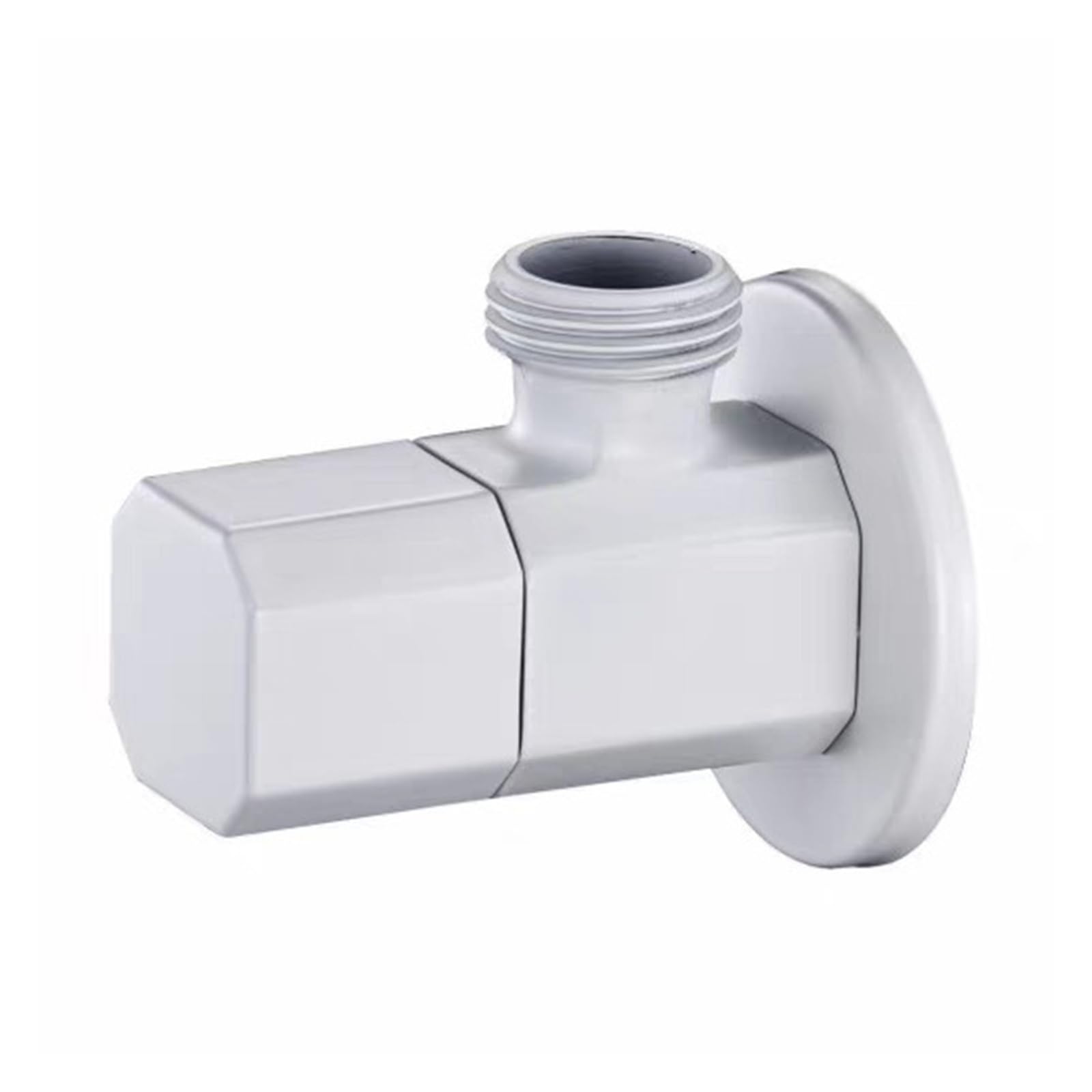 Bvhisehp White A Brass Wall Mount Angle Stop Valve Bathroom Kitchen Water Control Valve