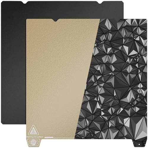 YOOPAI Doppelseitig Texturiert PEI + Glattes PEO Druckplatte 235x235mm, Magnetisch Spring Steel Druckbett für Creality Ender 3/ Ender 3 Pro/Ender 3 V2/ Ender 3 S1/ Ender 3 Neo/Voxelab Aquila