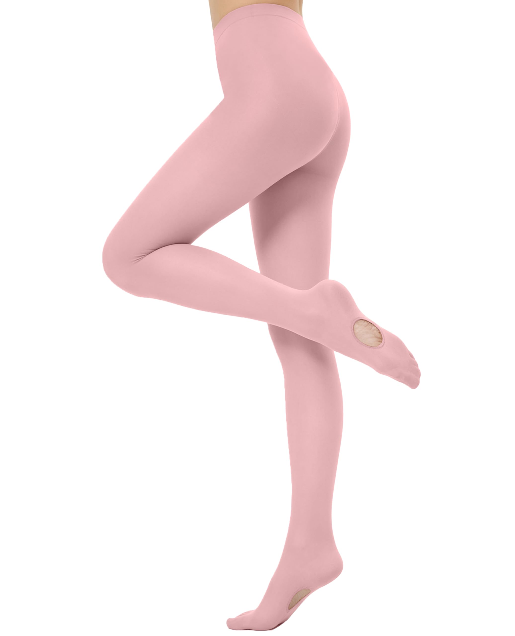 Women's Ballet Tights Ultra Soft Convertible Dance Leggings Pro Transition Dance Tights for All Body S-3XL