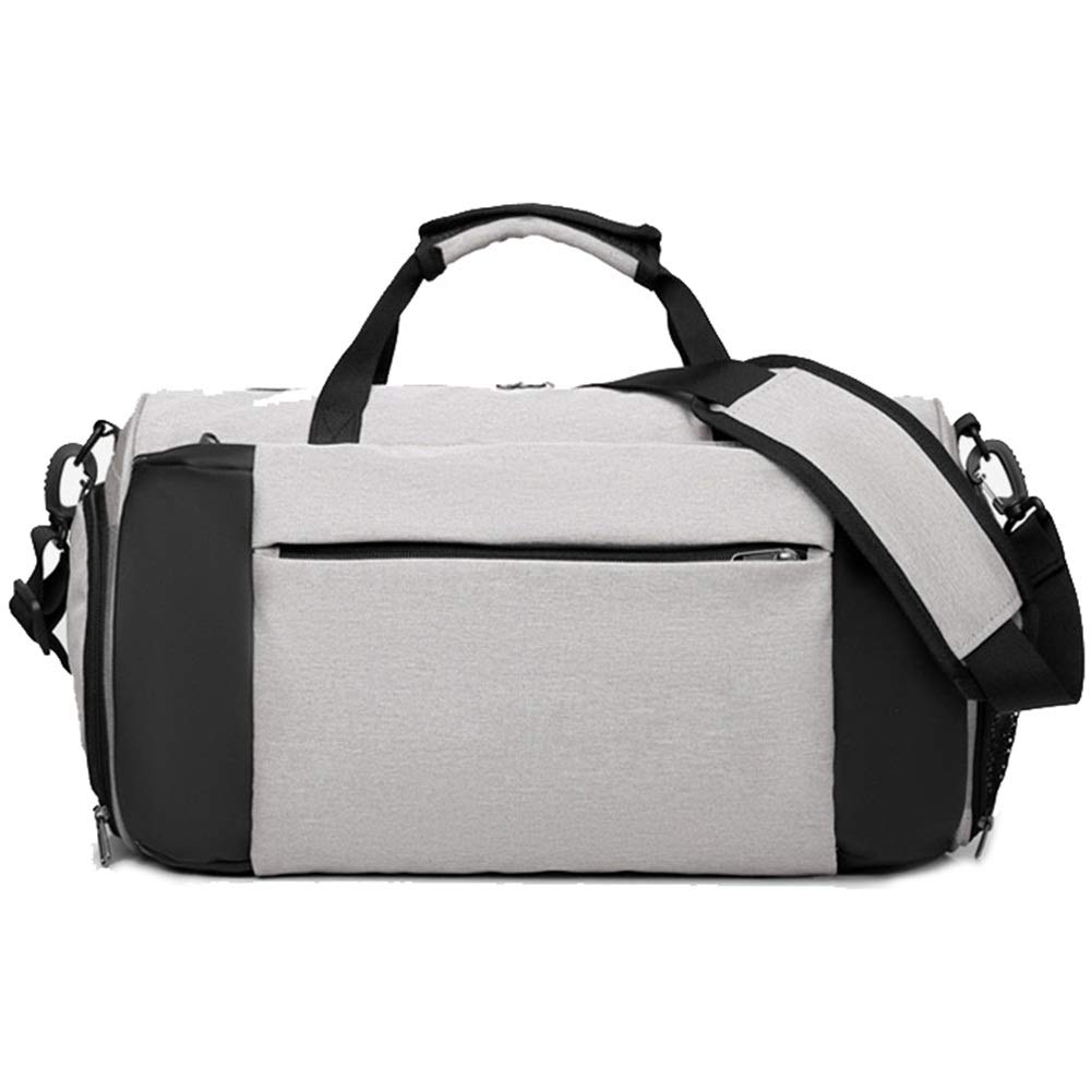 Tasche Persönlichkeit Sport-Sporttasche, Reisetasche mit Schuhfach für Männer und Frauen für Frauen und Männer Fitness (Farbe: Grau, Größe: 42 x 19 x 25 cm) (Schwarz 42 x 19 x 25 cm) (Blau 42 x 19 x